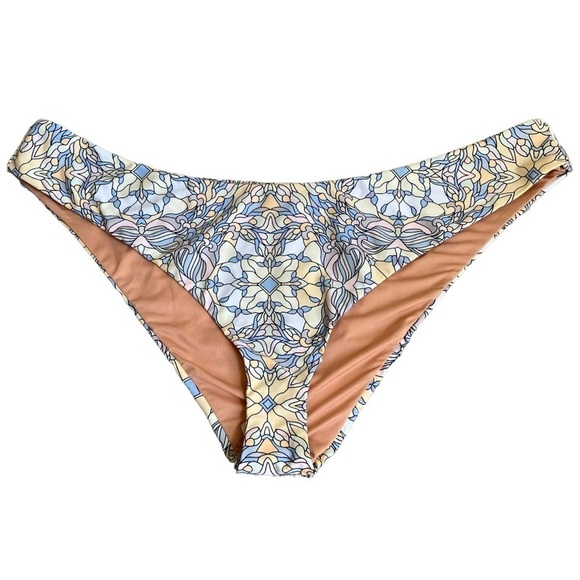 NWT J. Crew Active Curved Waist Cheeky Bikini Bottom Kaleidoscope Print Sz 2X - Picture 3 of 15